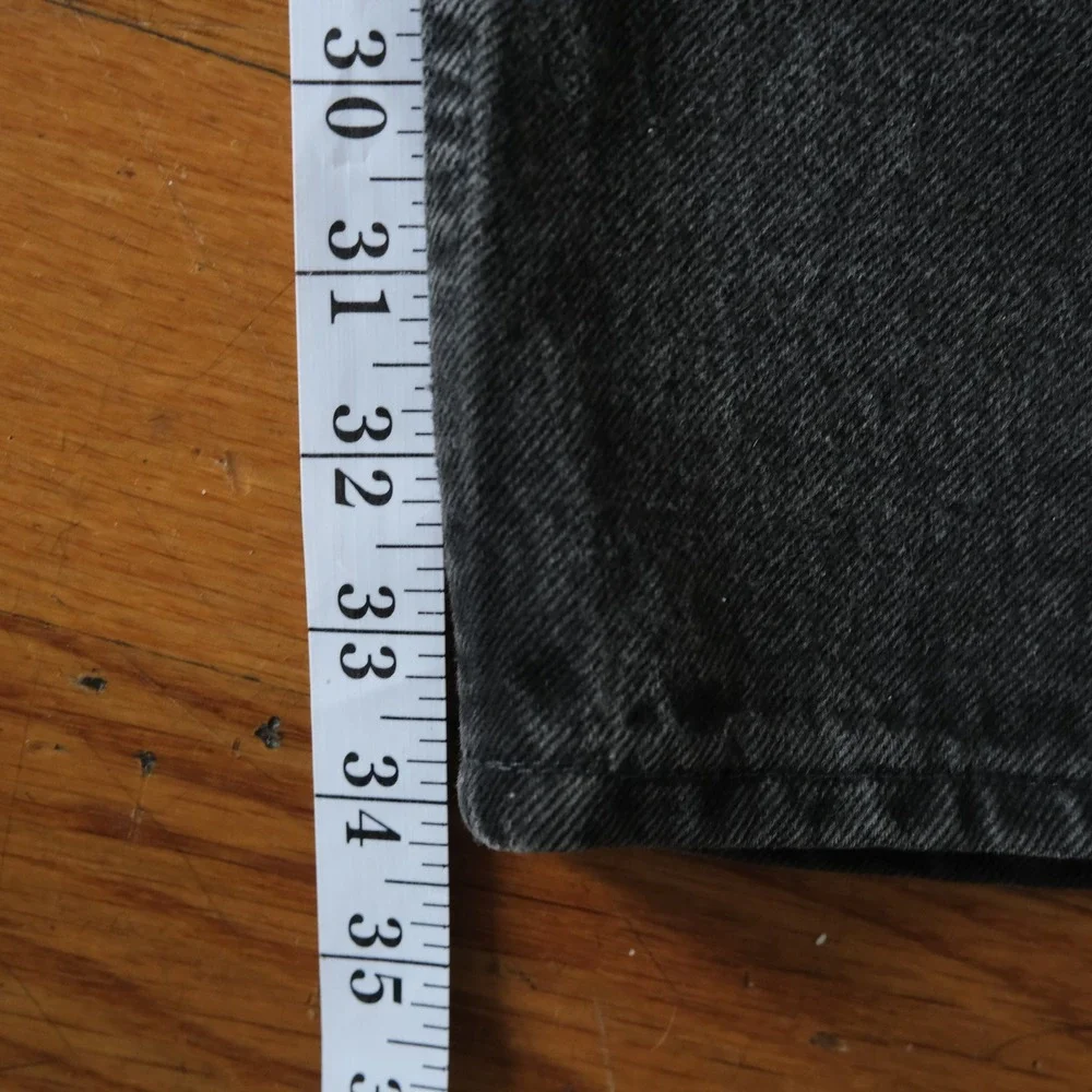 Levis 550 Jeans Mens Black Relaxed Fit Vintage Made in USA W36 L34 Tapered Leg